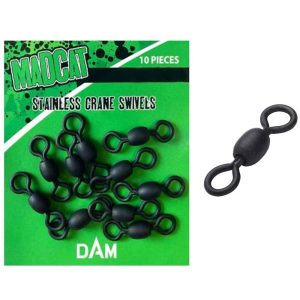 MAD CAT STAINLESS CRANE SWIVELS #1 100kg 10 unid.