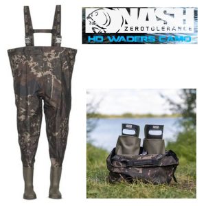 Nash Zero Tolerance HD Waders Camo talla 40