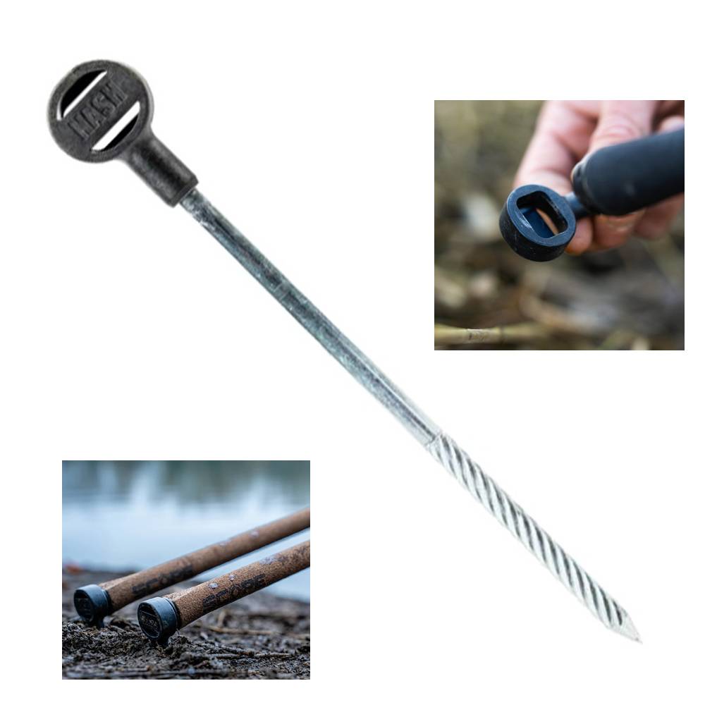 NASH SCOPE BUTT LOCK PEG piqueta con sistema de sujecion para caña Nash Scope - Imagen 2