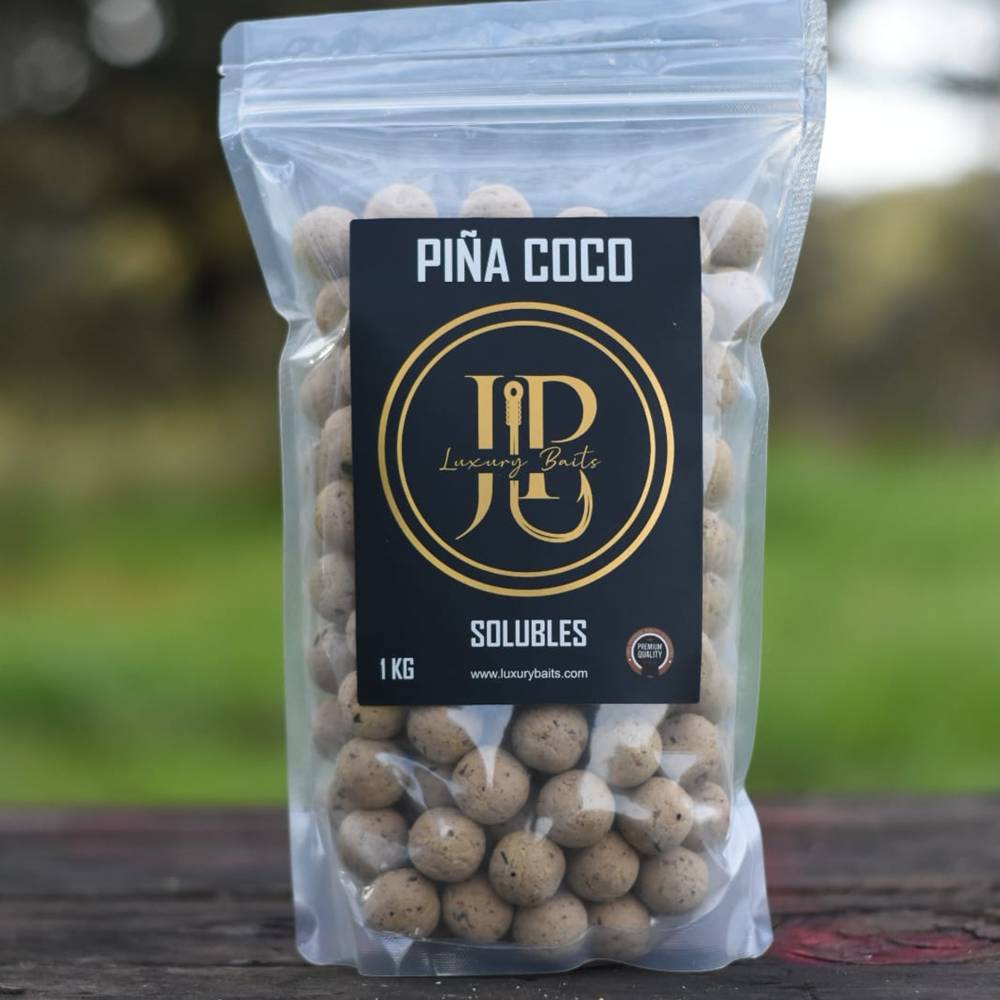 Luxury Baits Piña Coco Boilies 20 mm 1 kg Solubles - Imagen 2