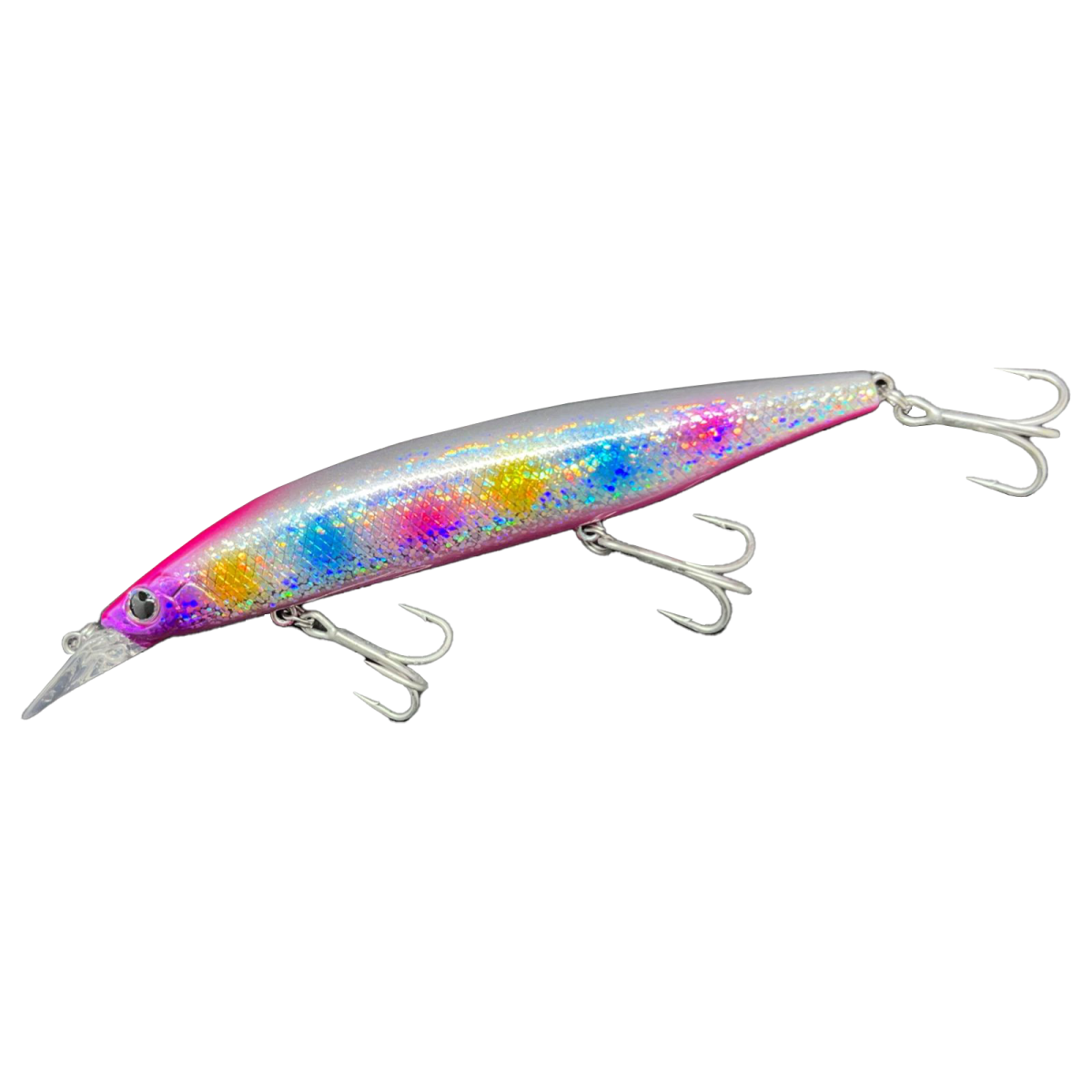 Señuelo de pesca Angler Spear 120S Color Pink Rainbow