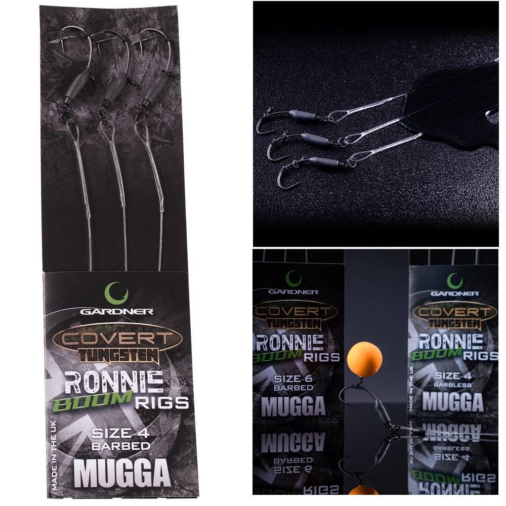 Gardner Covert Tungsten Ronnie Boom Rigs anzuelos montados nº4