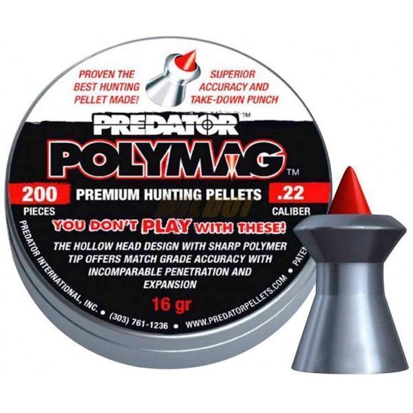 BALINES JSB PREDATOR POLYMAG CAL. 5, 5MM 200 UNIDADES - Imagen 2