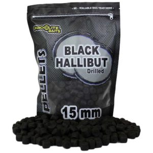 PRO ELITE BAITS PELLETS BLACK HALIBUT 15 mm Perforados