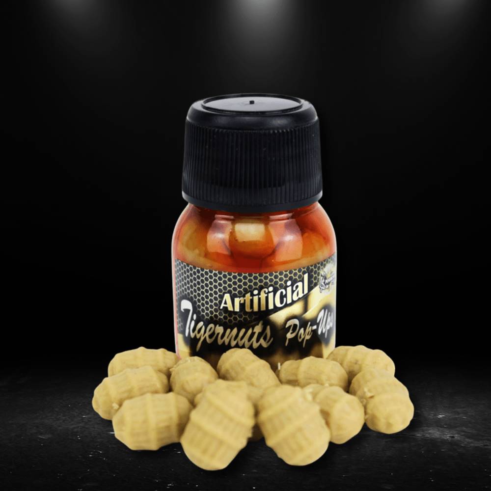 PRO ELITE BAITS GOLD BLOODY MULBERRY ARTIFICIAL TIGERNUTS POP UP - Imagen 2