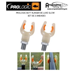 PROLOGIC FLUO DELUXE BUTT KLINGER ROD REST GLOW 2 unid agarra cañas fluorescentes