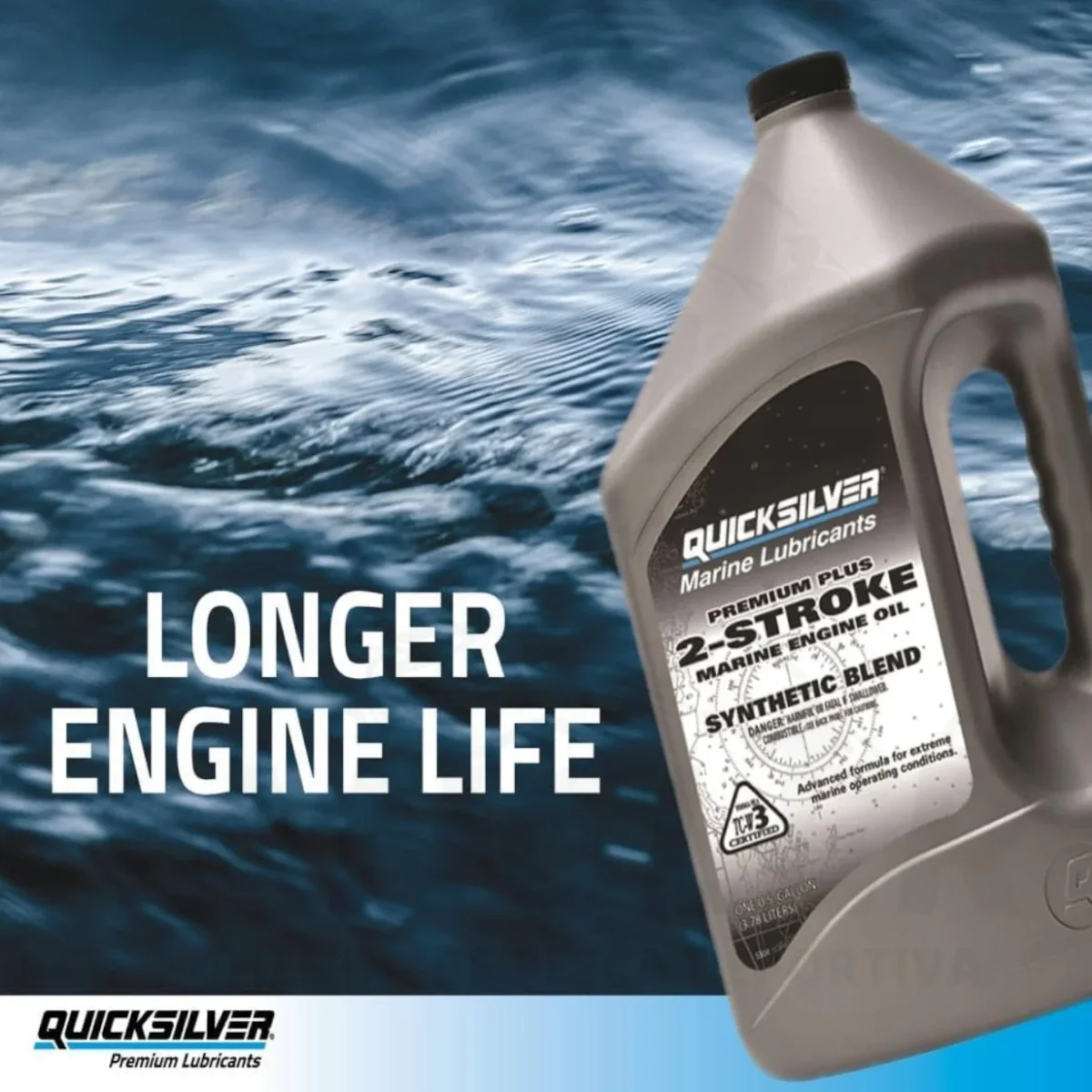 Aceite Quicksilver Marine Synthetic Premium Plus para Motor de 2 Tiempos - Imagen 3
