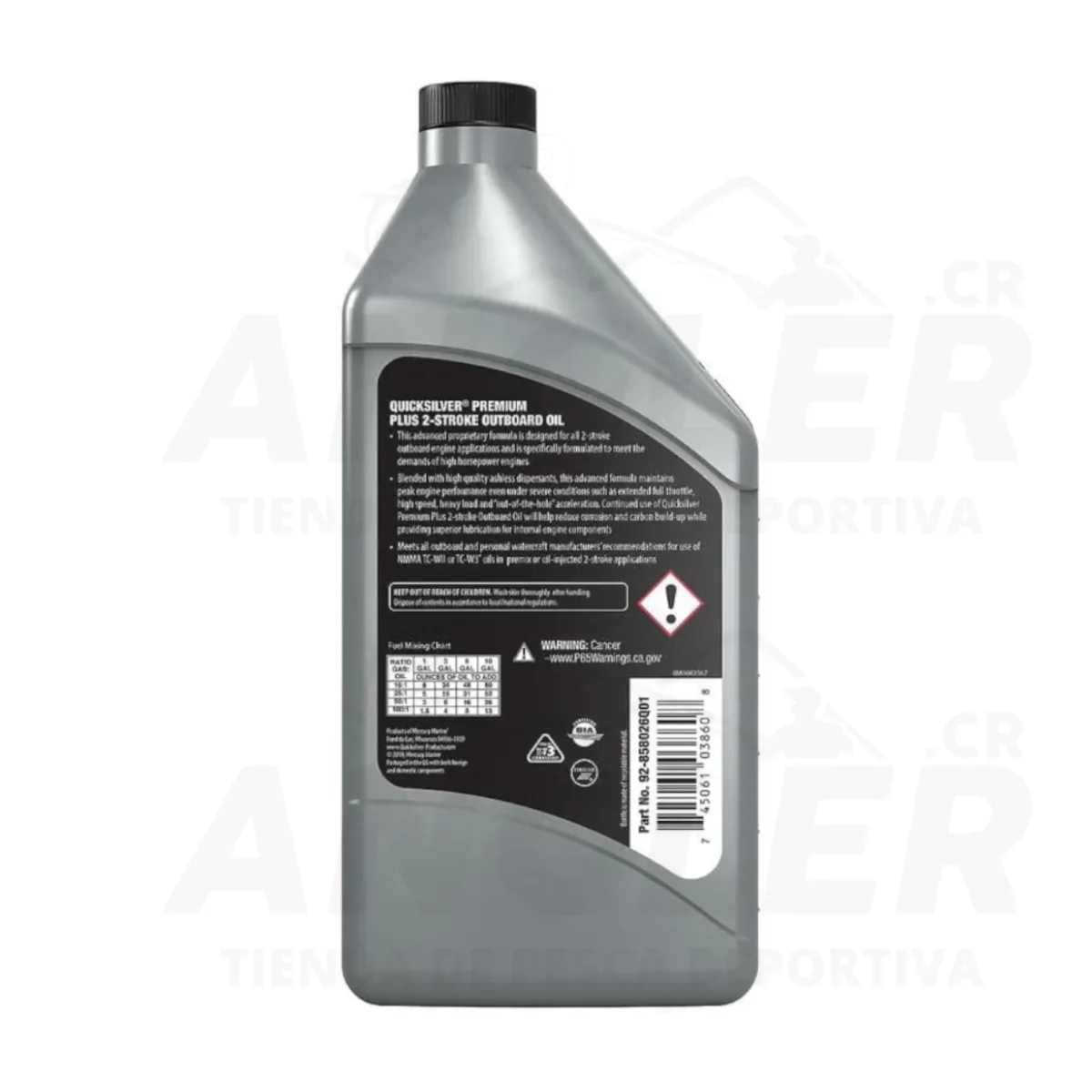 Aceite Quicksilver Marine Synthetic Premium Plus para Motor de 2 Tiempos - Imagen 4