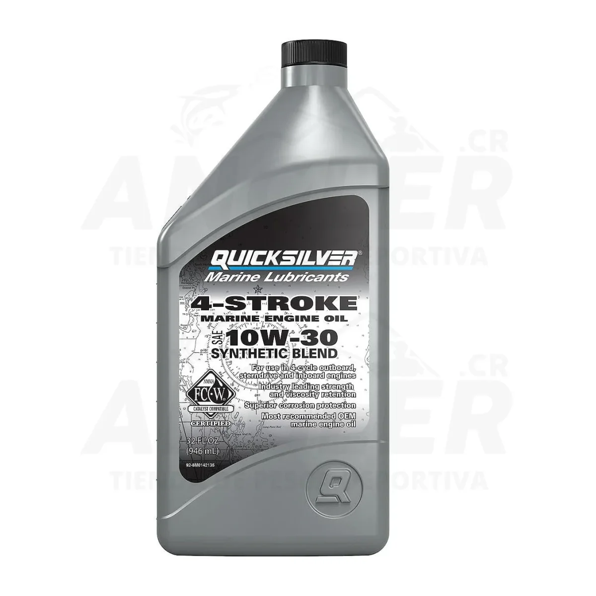 Aceite Quicksilver Marine Synthetic para Motor de 4 Tiempos 10W-30 - Imagen 2