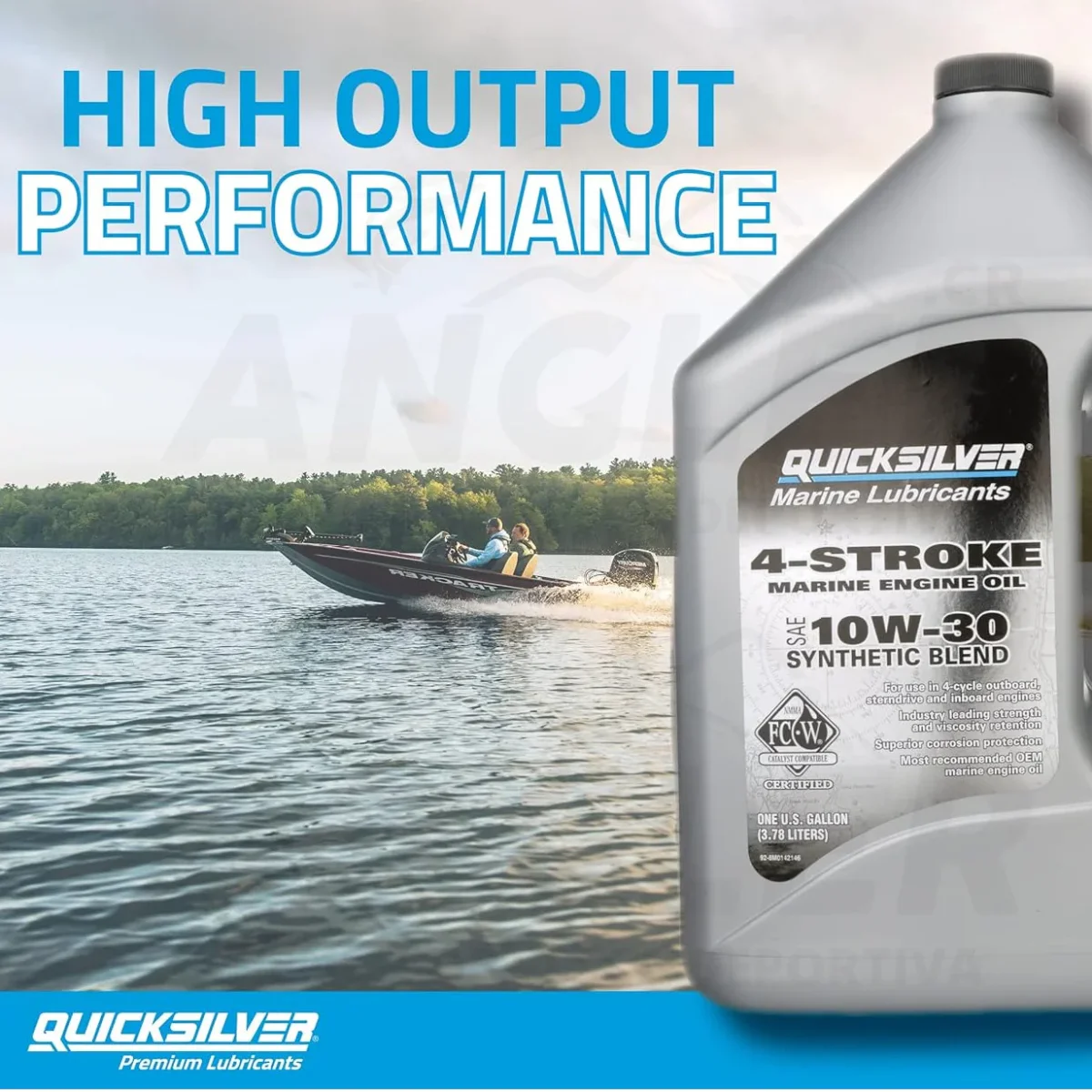 Aceite Quicksilver Marine Synthetic para Motor de 4 Tiempos 10W-30 - Imagen 3