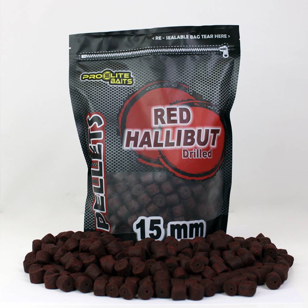 PRO ELITE BAITS PELLETS RED HALIBUT Perforados 15 mm - Imagen 2