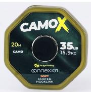 RIDGEMONKEY CamoX Soft Coated Hooklink 35lb