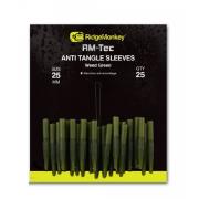 RidgeMonkey Anti Tangle Sleeves Weed Green Short 25 mm  25 unid.