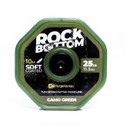 RidgeMonkey Rock Bottom Tungsten Soft Coated Hooklink Camo Green 25lb