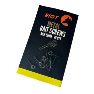 Riot Metal Bait Screws 12mm 10uds