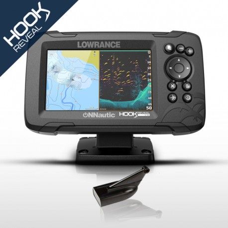 Sonda GPS Plotter Lowrance HOOK Reveal 5 HDI 83/200/Downscan