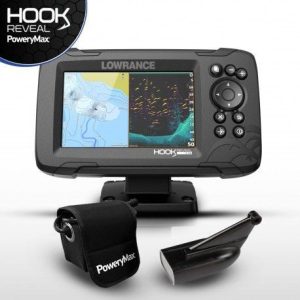 Sonda GPS Plotter Lowrance HOOK Reveal 5 HDI 83/200 PoweryMax Ready