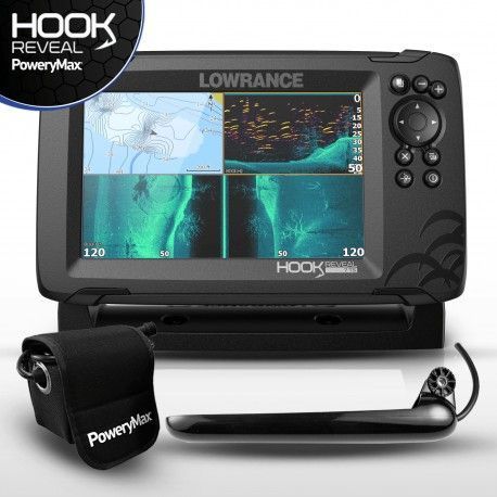 Sonda GPS Plotter Lowrance HOOK Reveal 7 TripleShot PoweryMax Ready - Imagen 2