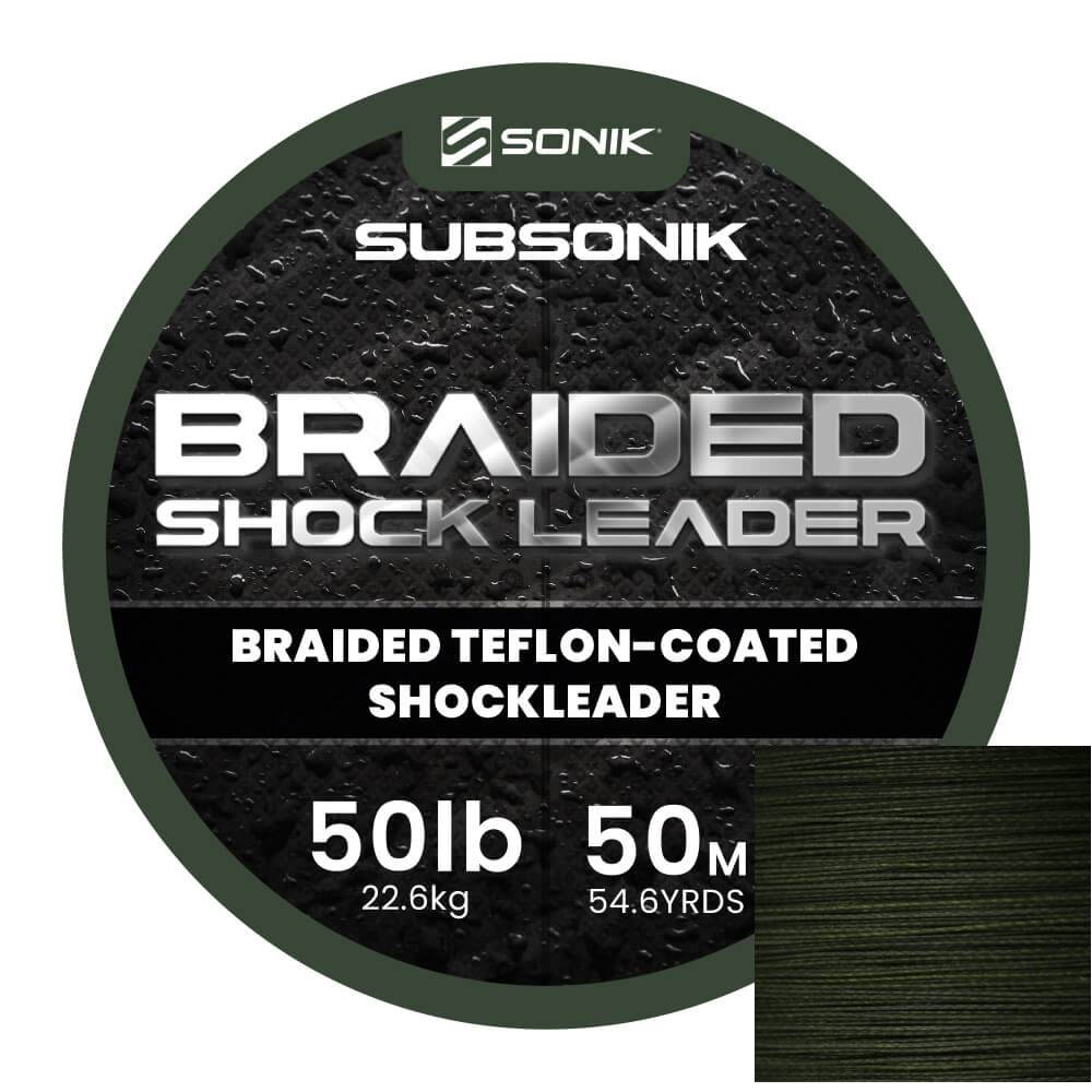 Sonik Braided Shock Leader 50lb 50m Trenzado para anzuelar - Imagen 2