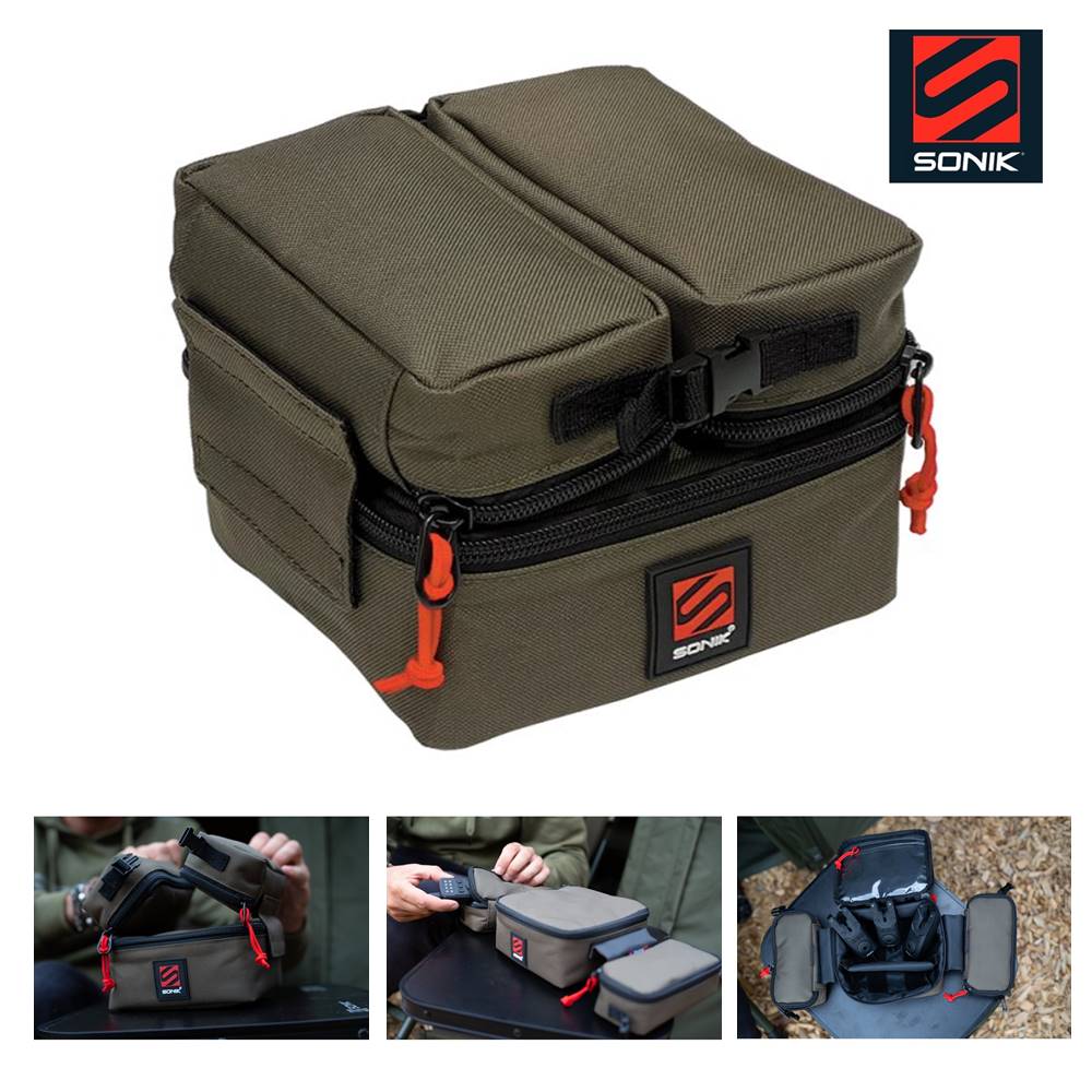 Sonik Foldout Tackle Pouch Bolso de aparejos multiseccion
