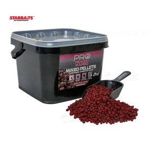 STARBAITS PROBIOTIC PEACH MANGO CUBO PELLETS MIXED 2 kg + pala gratis