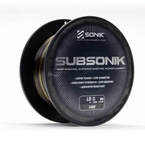 SONIK SUBSONIK CAMO 0,35 mm 18 Lb 1200m monofilamento