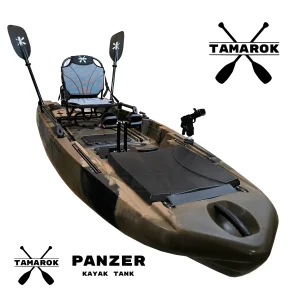 Kayak de Pesca Tamarok Panzer Tank con Pedales y Propulsión a Motor - 2da Gen
