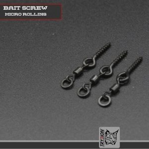 TRYBION TACKLE BAIT SCREW ROLLING 8 mm  Cáncamos con micro emerillon con anilla