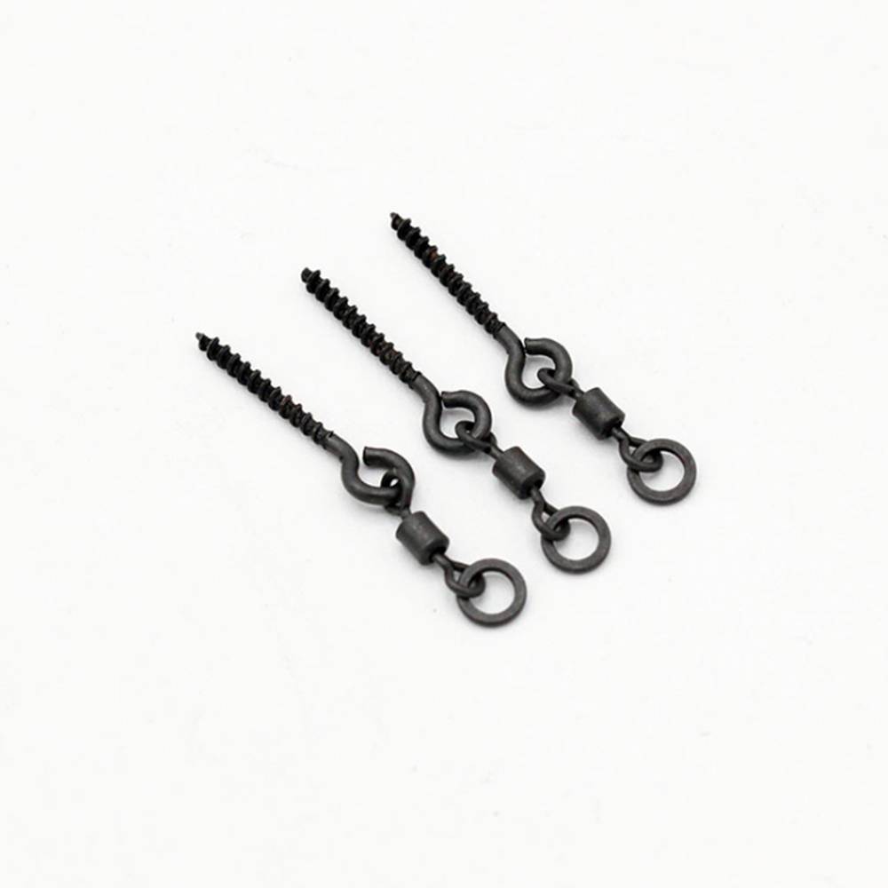 TRYBION TACKLE BAIT SCREW ROLLING 12 mm Cáncamos con micro emerillon con anilla - Imagen 2