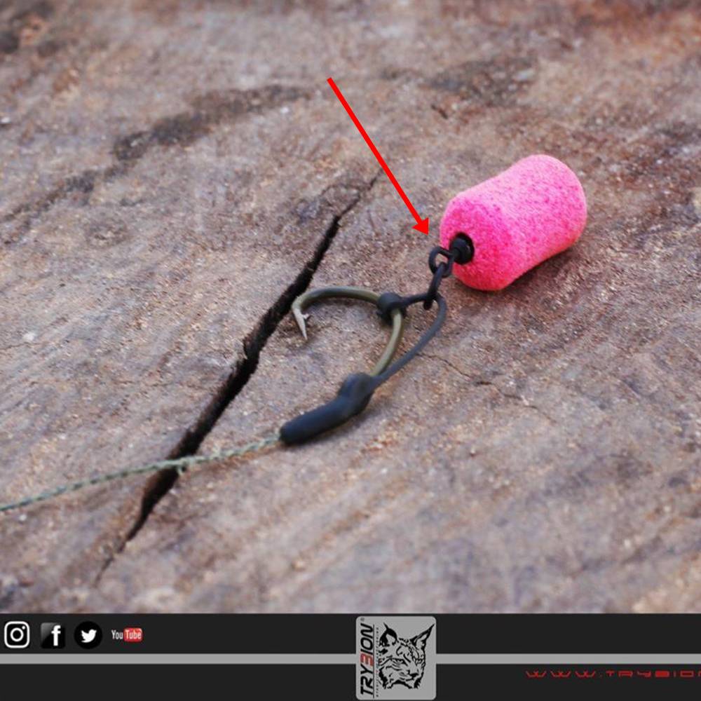 TRYBION TACKLE BAIT SCREW ROLLING 12 mm Cáncamos con micro emerillon con anilla - Imagen 3