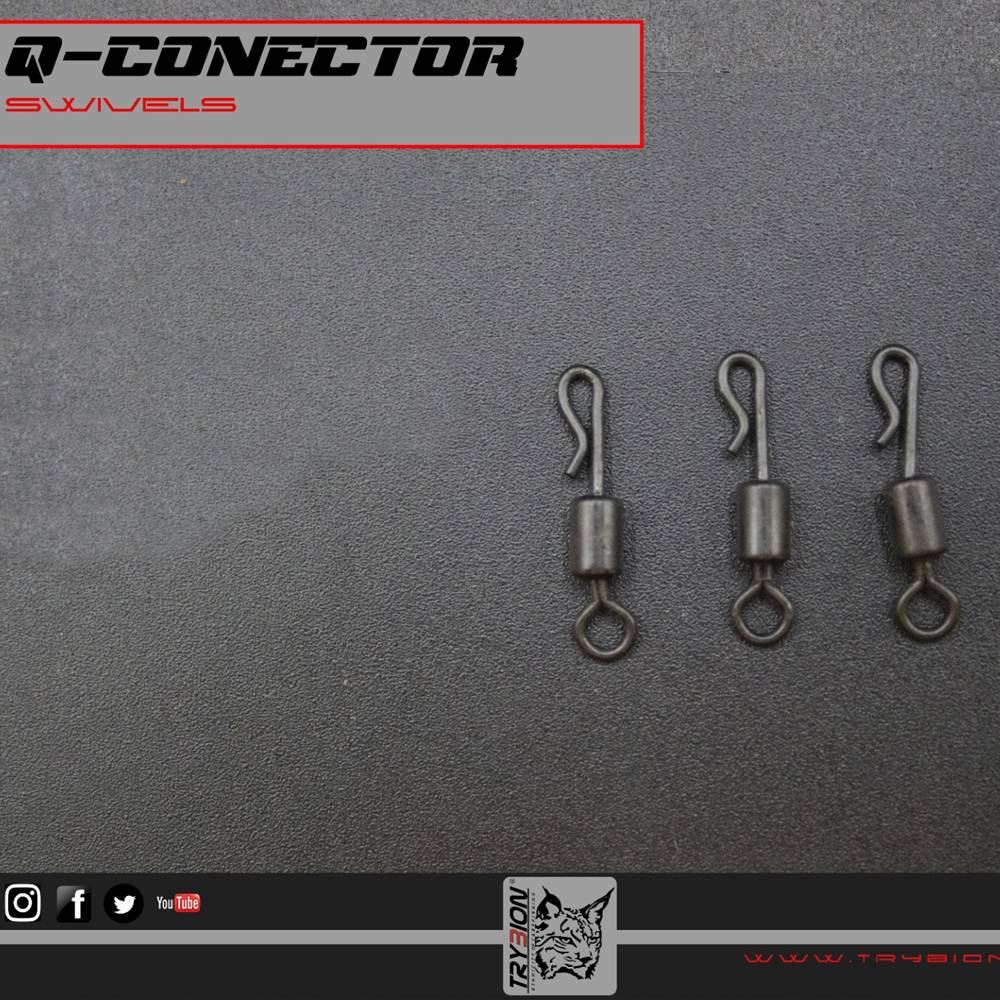 TRYBION QC ROLLING SWIVEL talla 7 Emerillon con enganche rapido tamaño pequeño
