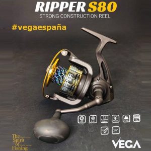 Carrete Siluro VEGA RIPPER S80 especial pesca desde embarcacion