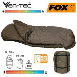 FOX Ven-Tec Ripstop 5 Season Sleeping Bag (Tejido exterior impermeable)