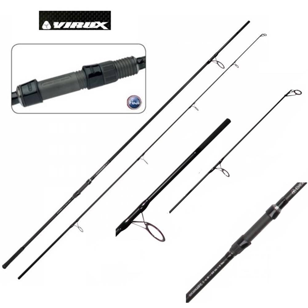 OFERTA PACK: 3 Cañas VIRUX 1 12 Pies (3,60 m) 3,5 Lb anilla de 50 mm - Imagen 3