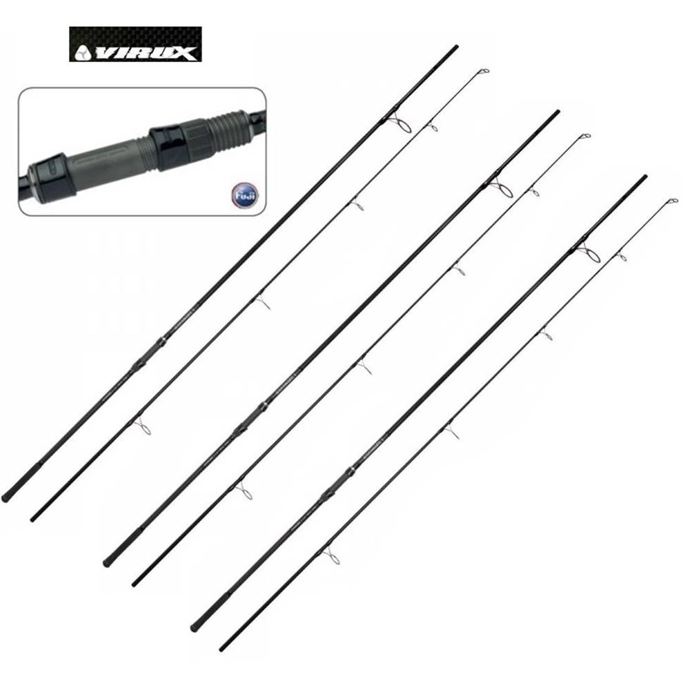 OFERTA PACK: 3 Cañas VIRUX 1 12 Pies (3,60 m) 3,5 Lb anilla de 50 mm - Imagen 2