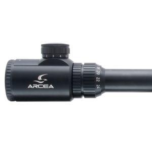 VISOR ARCEA 6-24X40 – 25, 4MM-MIL DOT RETI. CRIST. ILUM. FRONT FOCUS