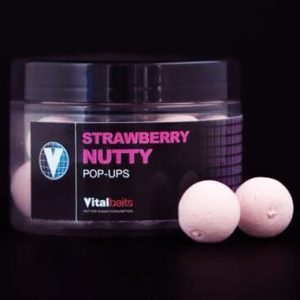 VITALBAITS STRAWBERRY NUTTY POP UPS 14 mm