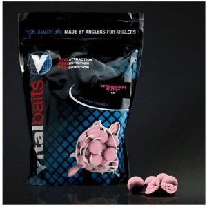 Vitalbaits Strawberry Nutty Boilie 24mm (fresa)