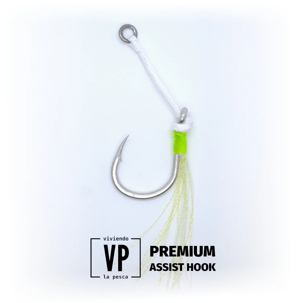 Anzuelo Asistente VP Premium Single Assist - Jigging, Glow, Flash, Solid, Kevlar - 2uds - Imagen 4