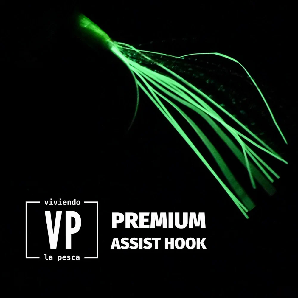 Anzuelo Asistente VP Premium Single Assist - Jigging, Glow, Flash, Solid, Kevlar - 2uds - Imagen 3