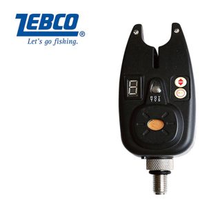 zebco echo bite alarm con volumen tono y 8 niveles de sensibilidad con funda de transporte
