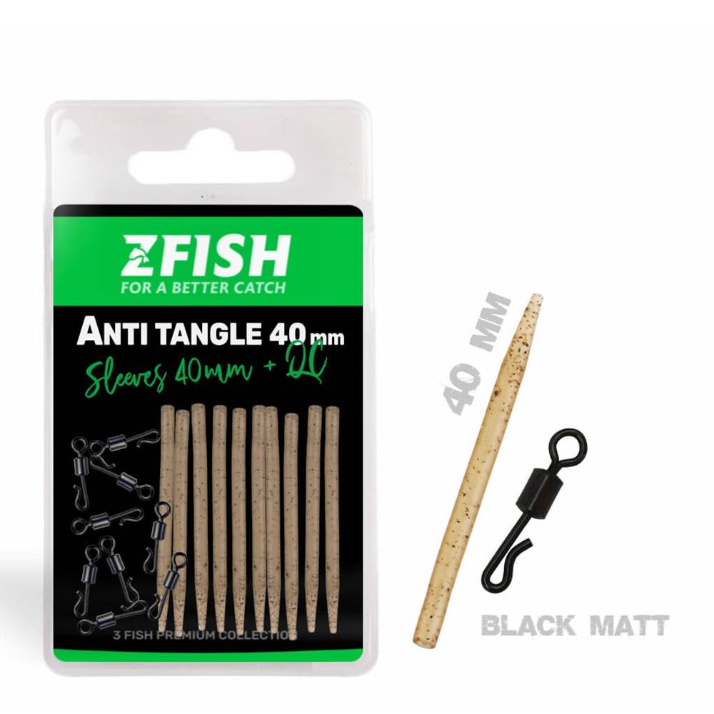 ZFISH Anti Tangle 40mm + emerillon de enganche rapido QC - Imagen 2