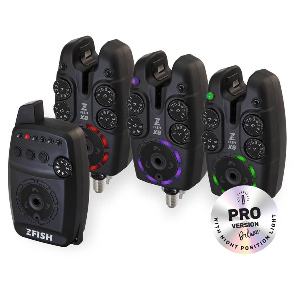 ZFISH ZX8 PRO BITE ALARM SET 3+1 Maletin 3 alarmas + receptor - Imagen 2