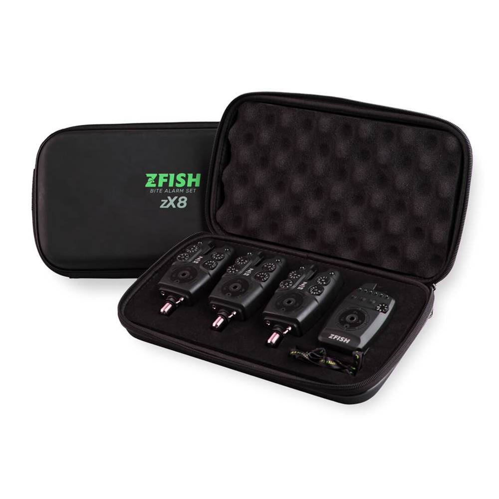 ZFISH ZX8 PRO BITE ALARM SET 4+1 Maletin 4 alarmas + receptor - Imagen 3