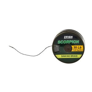 ZFISH SCORPION SINKING BRAID 35 LB 25 m trenzado sin recubrir para anzuelar